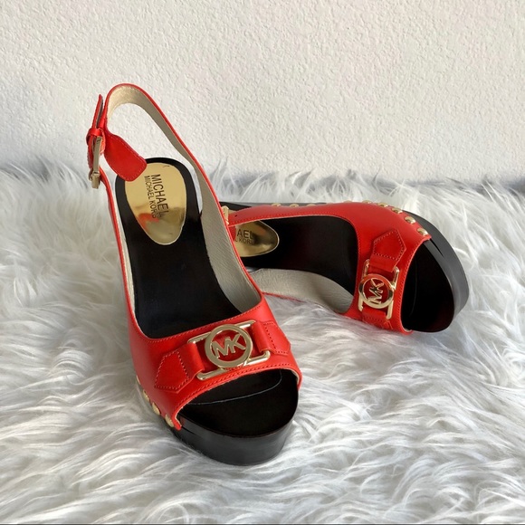 michael kors charm sling platform pumps